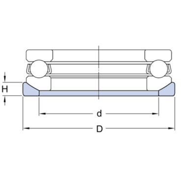 Seat washer for thrust ball bearing Series: U